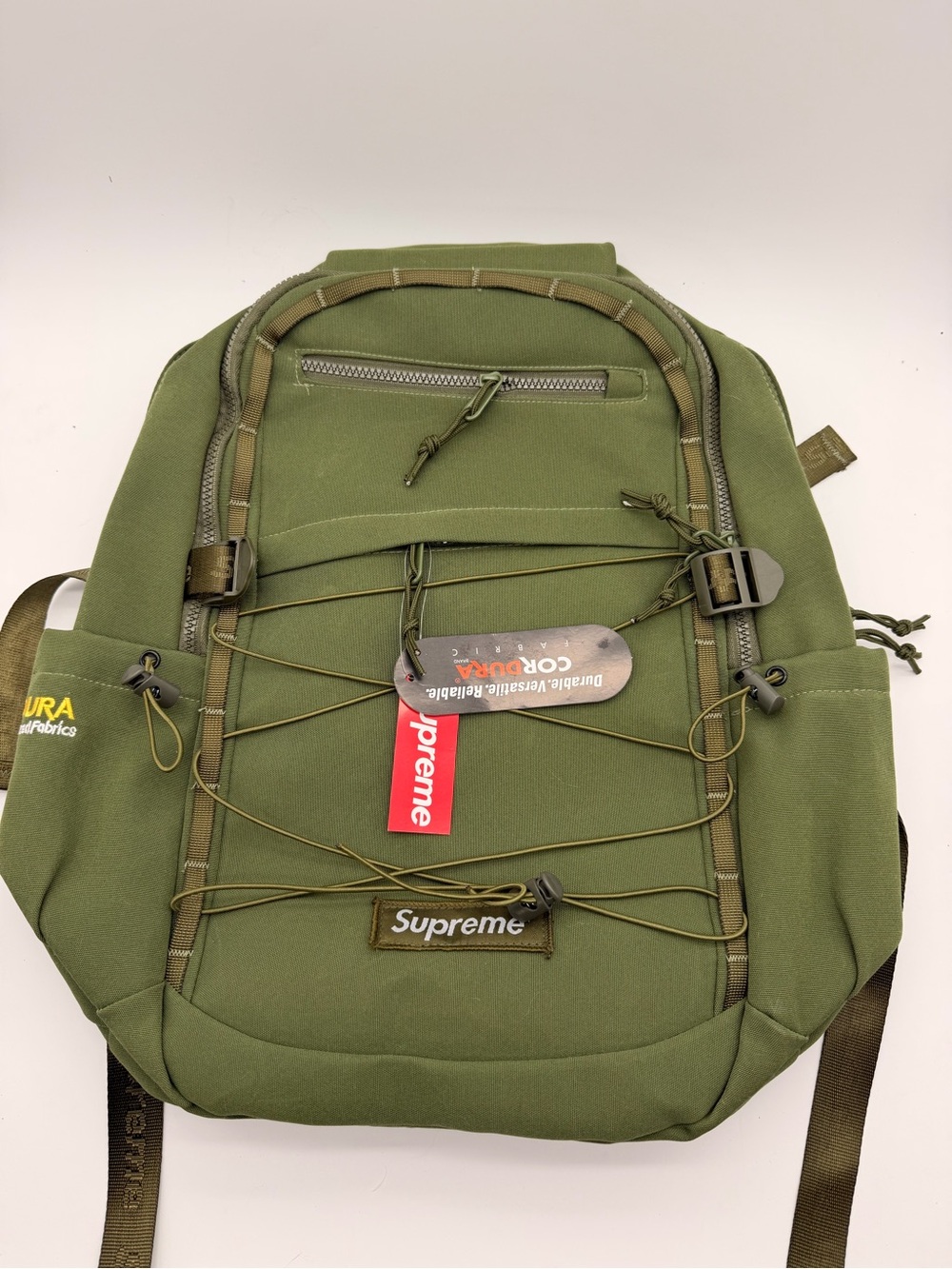 Supreme Olive Green Tactical-Style Backpack